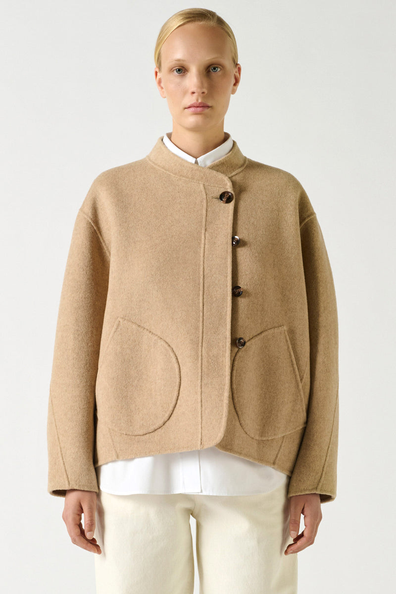 Windsor Double-Sided Wool Short Coat