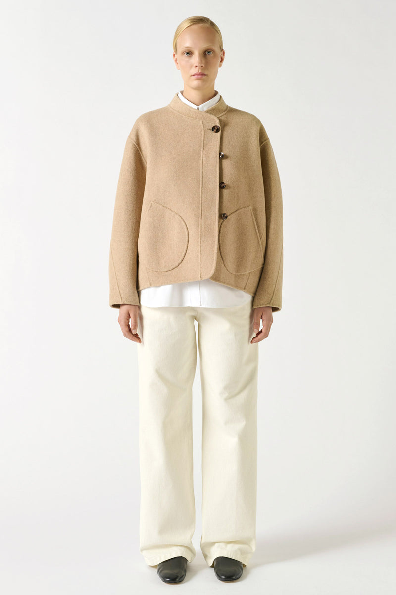 Windsor Double-Sided Wool Short Coat