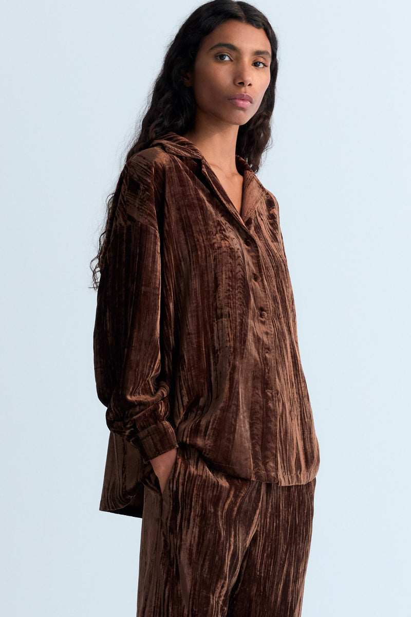 Brenda Velvet Shirt