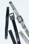 AH950 – Double Square Buckle Leather Belt