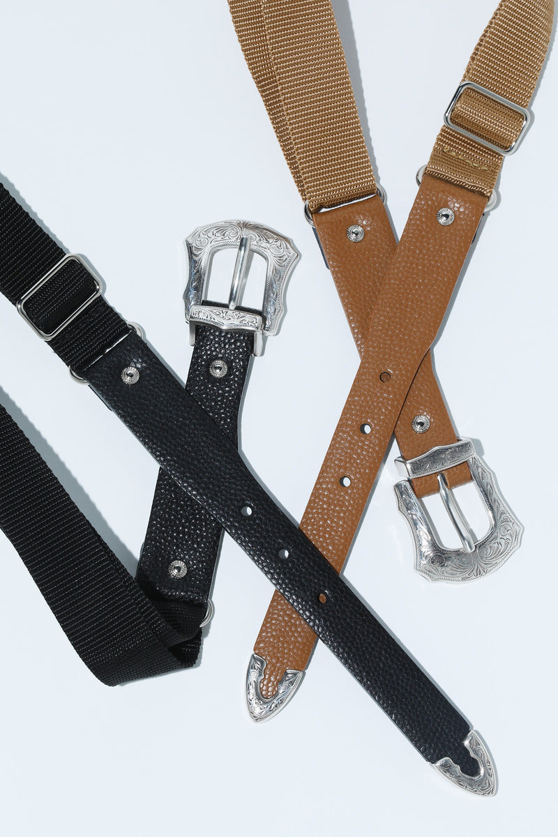 AH968 Leather Nylon Belt