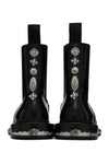 Concho and Leather Chelsea Boots