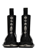 Concho and Leather Chelsea Boots