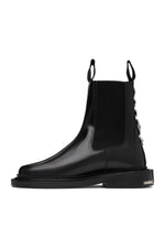 Concho and Leather Chelsea Boots