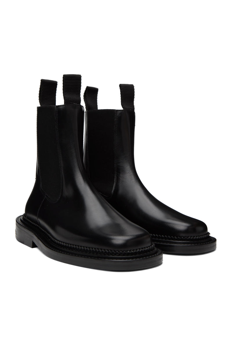 Concho and Leather Chelsea Boots