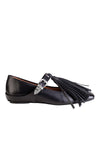 Tassel and Leather Ballerinas