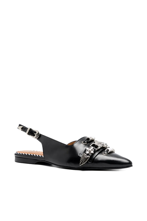 Leather Slingback Flats