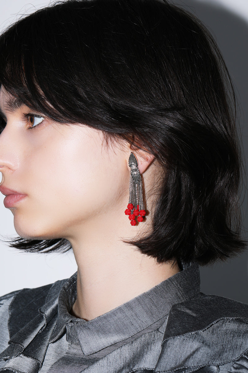 Metal Motif Clip-On Earrings