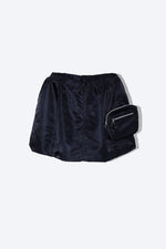 Nylon Twill Mini Skirt