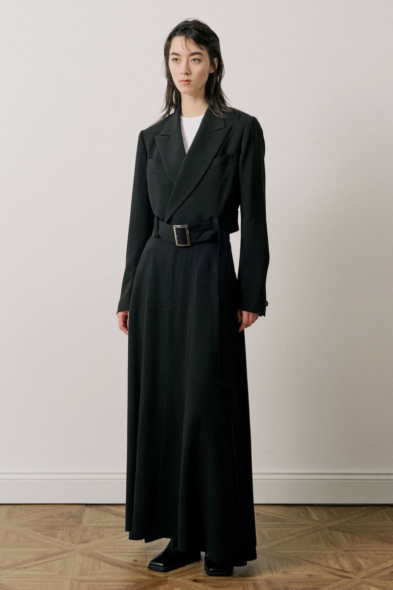Cropped Belt Jacket