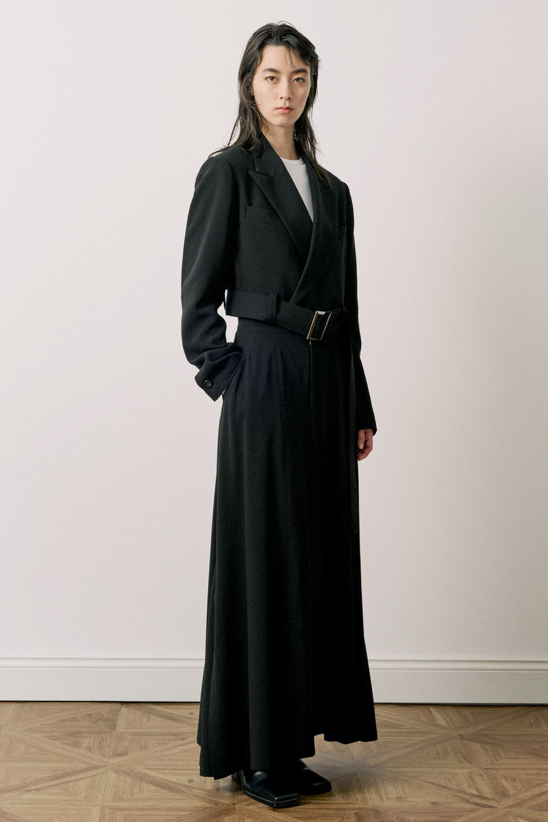 Cropped Belt Jacket