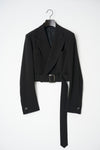 Cropped Belt Jacket