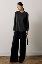 Round Hem Cotton T-Shirt