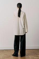 Wool-Blended Bow-Tie Blouse