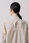 Wool-Blended Bow-Tie Blouse