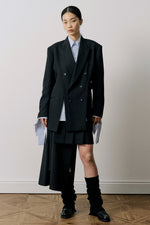 Wool Gabardine Slit Jacket