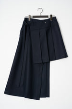 Asymmetry Pleats Skirt