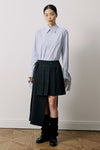 Asymmetry Pleats Skirt