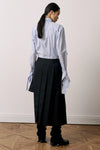 Asymmetry Pleats Skirt