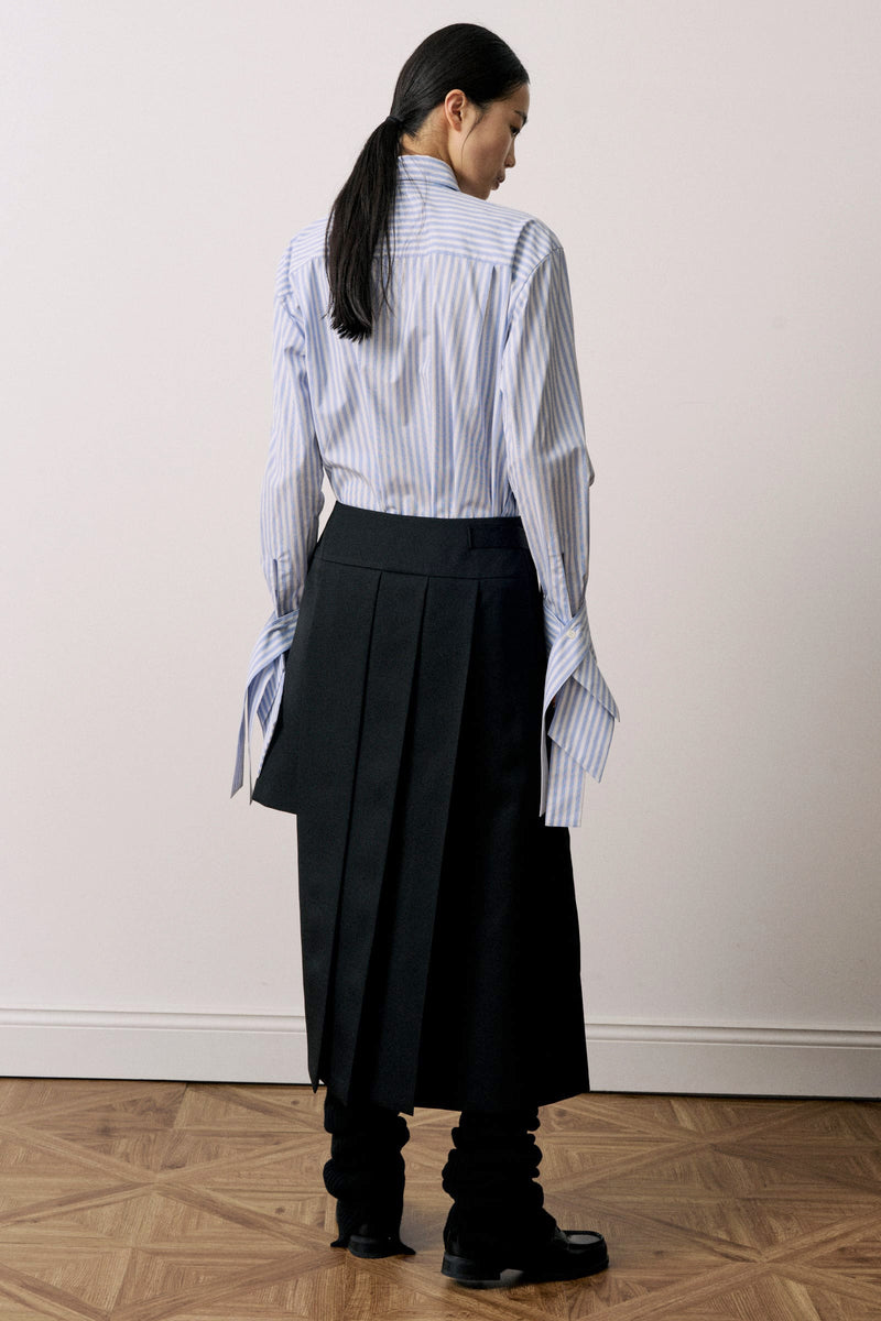 Asymmetry Pleats Skirt