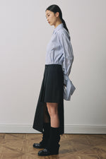 Asymmetry Pleats Skirt