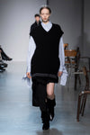 Asymmetry Pleats Skirt