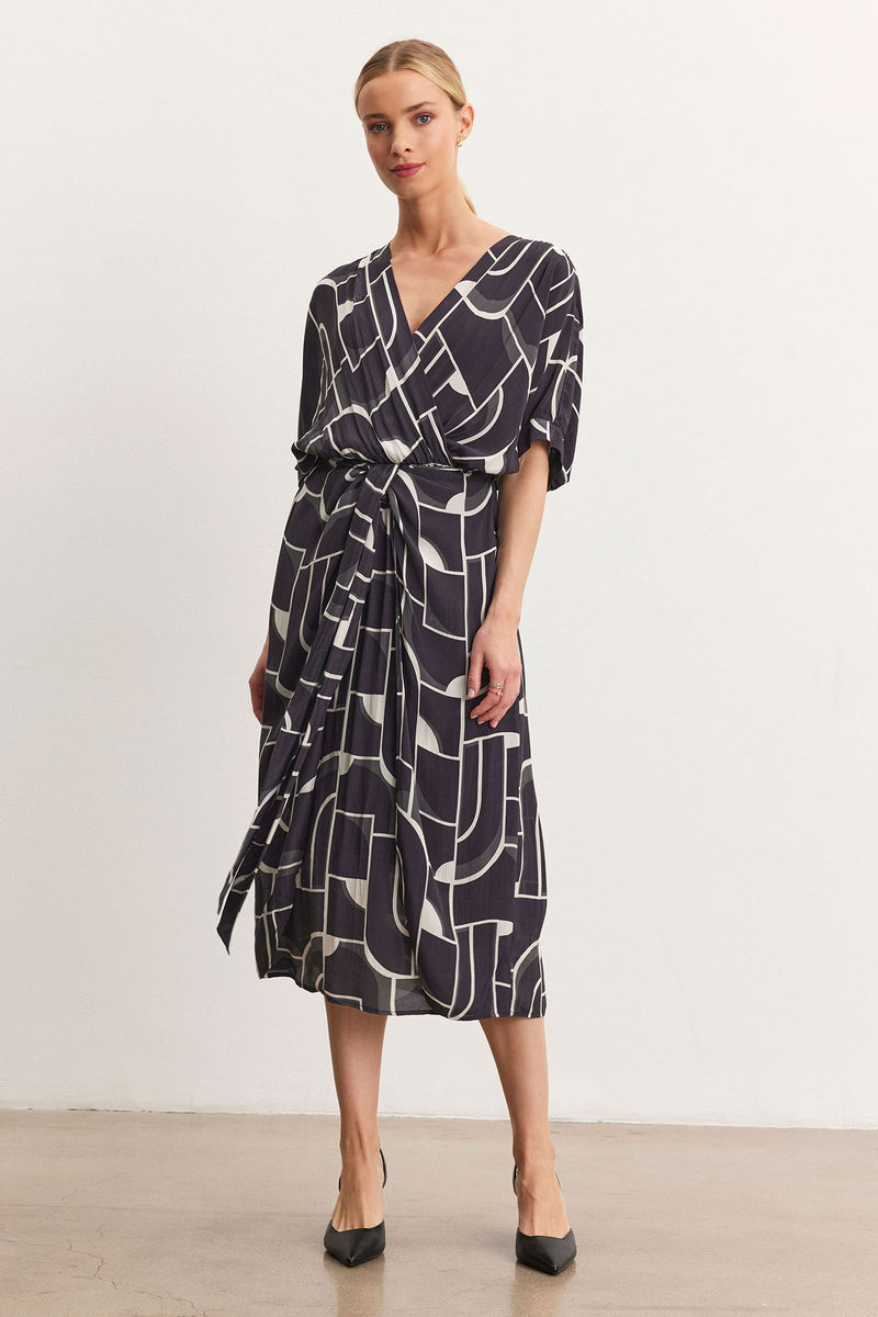 Elise Printed Viscose Dress