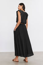 Mariela Silk-Blended Maxi Skirt