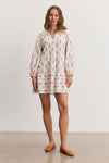 Romee Ikat-Print Cotton Dress