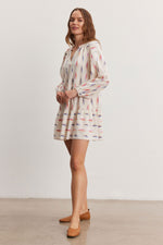 Romee Ikat-Print Cotton Dress