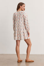 Romee Ikat-Print Cotton Dress