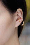 Pearl Spiral Single Ear Cuff