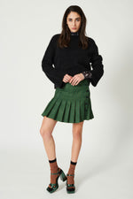 Woolove Houndstooth Mini Skirt
