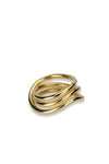 Loop Sterling Silver Gold Plated Ring