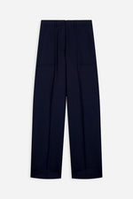 Oliver Wool-Blended Wide-Leg Trousers