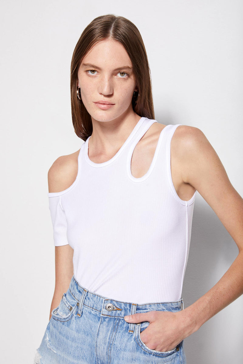 STANDARD - Irena Cutout Ribbed Knit Top