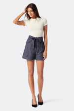 Alma Tweed Cotton Shorts