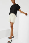 Frill Sleeve Cotton Tee