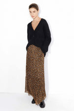 OPAL Floral Print Silk Chiffon Maxi Skirt