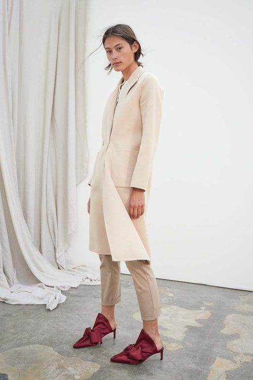 Paulette Satin Mules