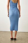 Kendall Space-Dye Rub Knit Skirt