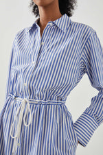 Shivonne Striped Cotton-Blended Dress