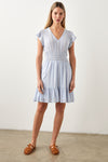Tara Striped Linen-Blended Dress