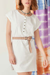 DEBBIE Cotton-and-Linen Dress