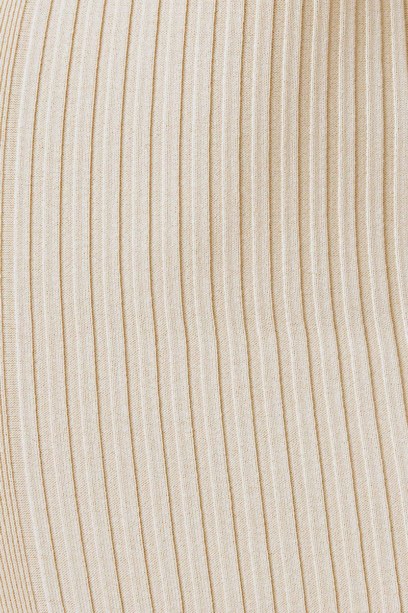 Viscose-Blended Ribbed Knit Dress