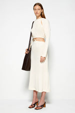 Mia Plisse Tie Waist Skirt