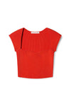 ABIA Ribbed-Knit Crop Top