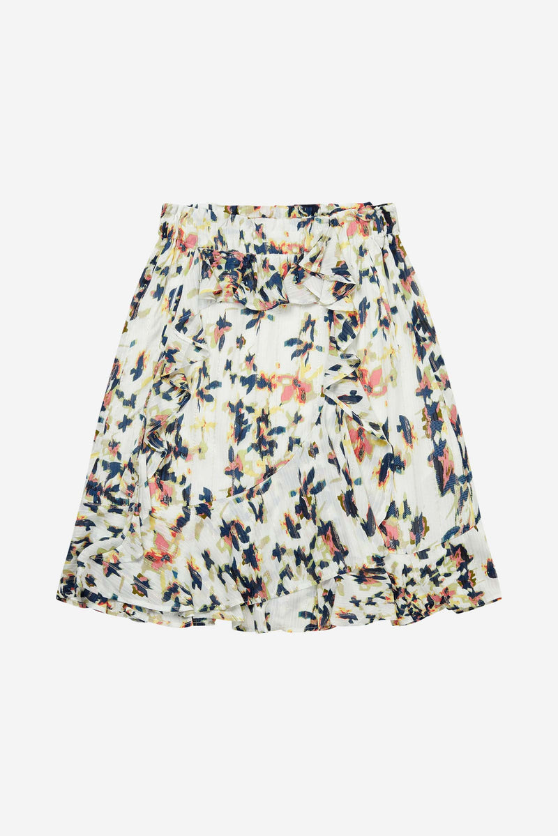 Hello Printed Viscose Skirt