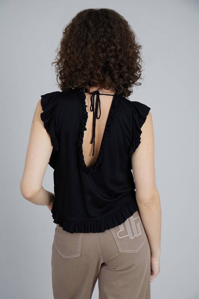 Vrow Frilled Viscose Top