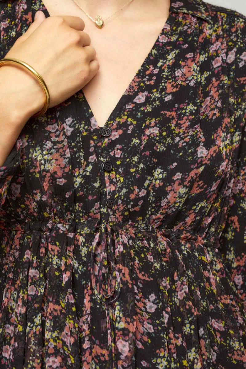 Esther Floral-Print Chiffon Dress